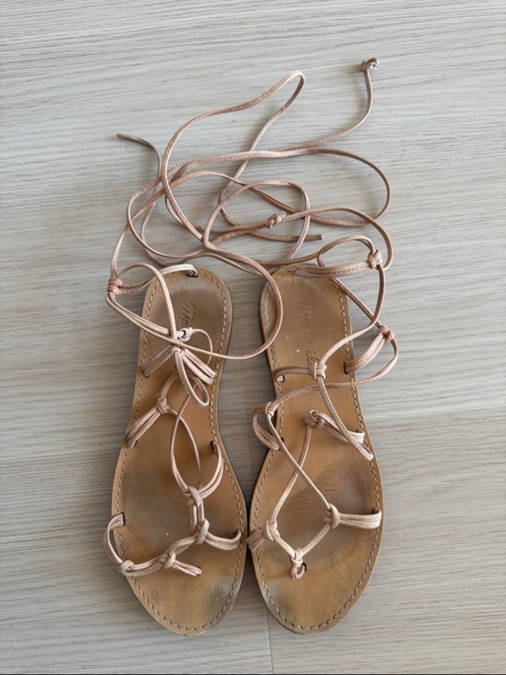 Madewell Boardwalk Lace-Up Sandals